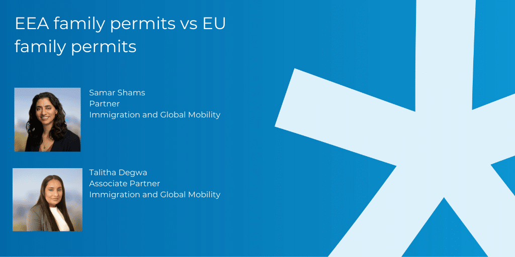 EEA family permits vs EU family permits